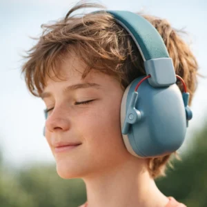 Casque antibruit bleu pour enfant