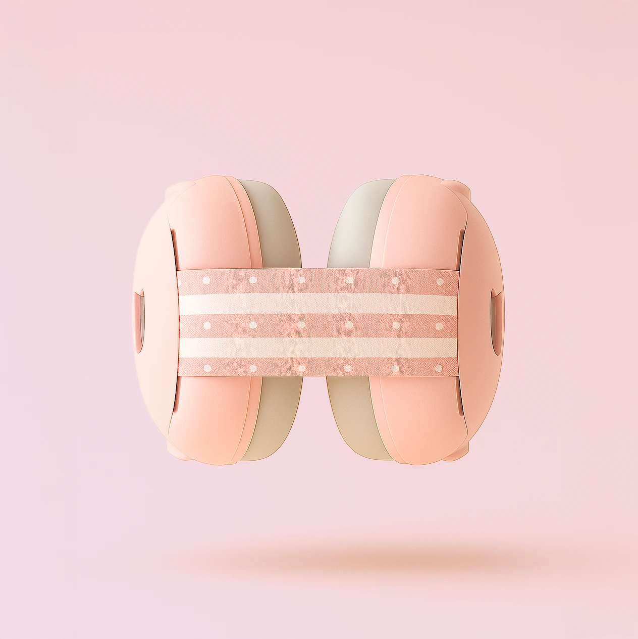 casque antibruit rose bébé fermé - Silensya