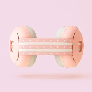Casque antibruit rose pour bébé