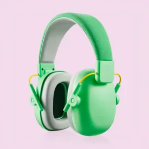 Casque antibruit vert pour enfant
