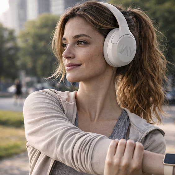 Le Casque bluetooth réduction de bruit active ANC Silensya convient aux séances de sport