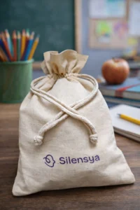 Une pochette pratique pour emporte le casque antibruit à l'école