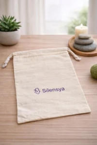 Une pochette de rangement et de transport pour casque antibruit