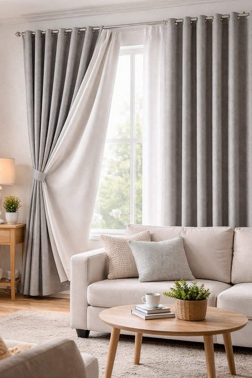 Un double rideau acoustique : esthétique et efficace