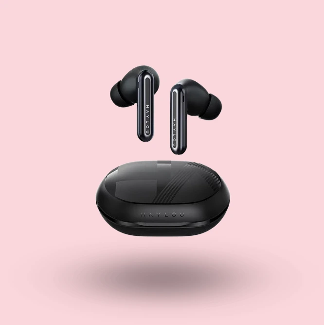 Ecouteurs sans fil bluetooth ANC Haylou Mori Pro - version noire 1