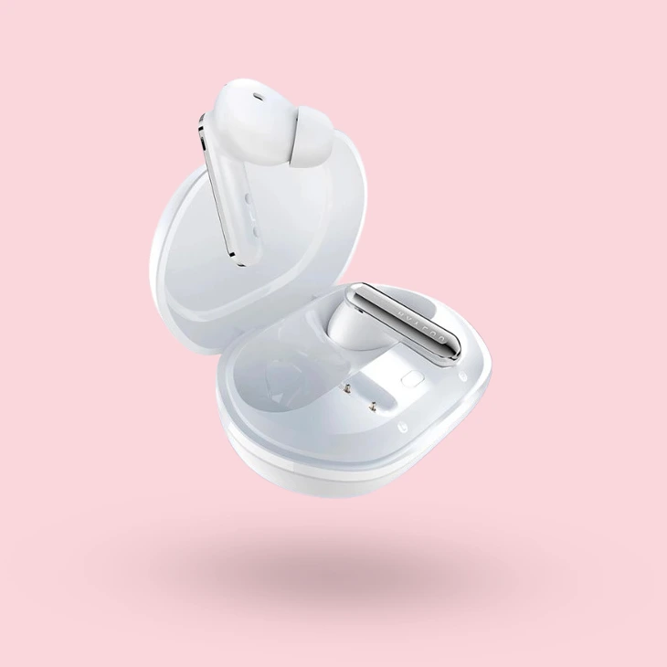 Ecouteurs sans fil bluetooth ANC Haylou Mori Pro - version blanc 1
